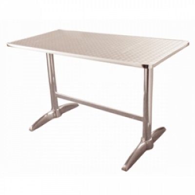 RVS tafel 120 x 60 cm