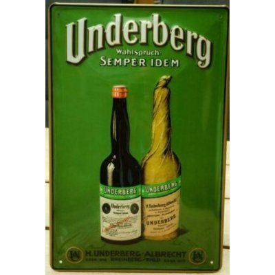 Underberg reclamebord