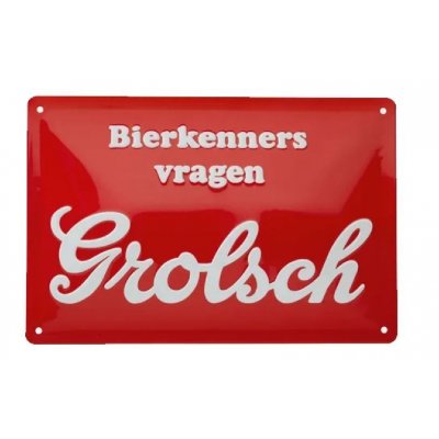 Grolsch reclamebord groot 80x60 cm 