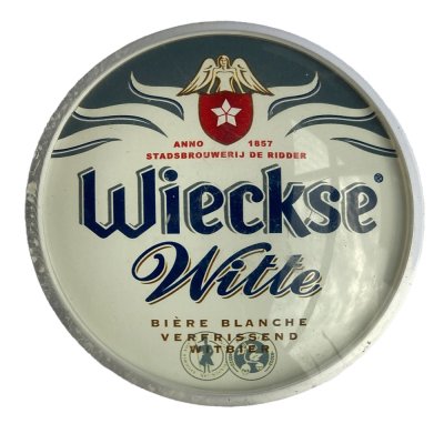 Occasion - Ronde taplens Wieckse witte biere blanche bol 69 mmø 