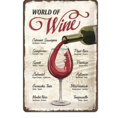 World of wine reclamebord