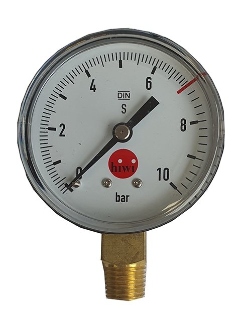 Manomètre Thermique 0-10 Bar 0-120 ℃ Précision Thermo-Manomètre