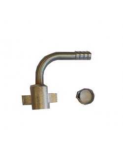 Aansluitset 3/8 gebogen tule voor bierleiding 8.5x11.5 mm