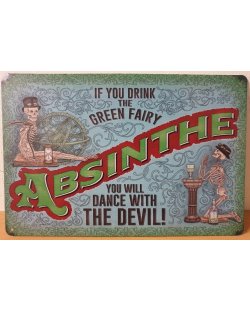 Absinthe reclamebord