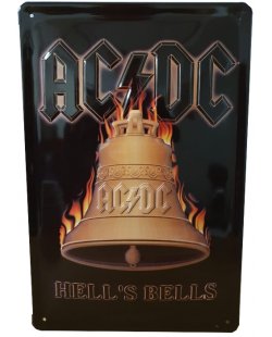 ACDC hell's Bells reclamebord