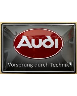 Audi Vorsprung durch technik reclamebord