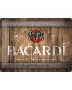 Bacardi pubbord relief 40x30 cm