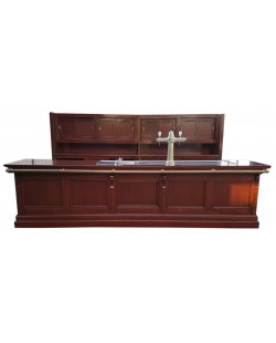Te huur: Grote mobiele bruine café-bar
