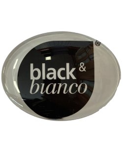 Occasion - Ovale taplens Black & Blanco