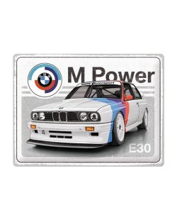 BMW M Power E30 reclamebord