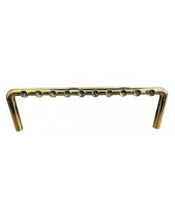Showroommodel: Brugzuil messing 10 kraans 69 mm lenzen
