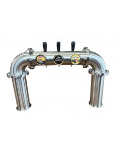 Nieuw: 3 kraans brugzuil Antiqua met 69 mm lenzen