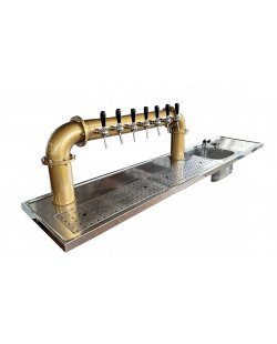 Occasion - Spoeltapblad 2500x500 mm Bak rechts met Brugzuil 7 kraans