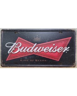 Budweiser kenteken plaat