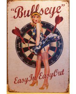 Bullseye darts reclamebord 