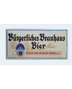 Bürgerliches Brauhaus reclamebord