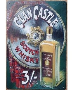 Clan Castle Scotch Whisky reclamebord