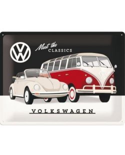 Meet the classics Volkswagen reclamebord