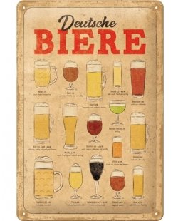 Deutsche biere reclamebord