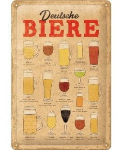 Deutsche biere reclamebord