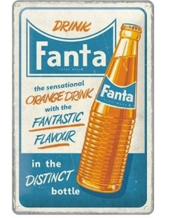 Drink fanta reclamebord