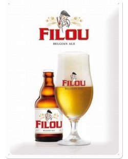 Filou belgische bier reclamebord