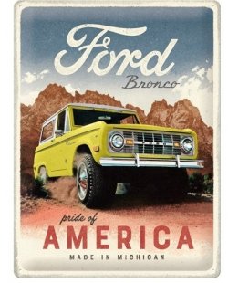 Ford bronco reclamebord