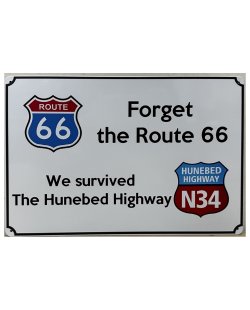 Forget route 66 reclamebord 20x30