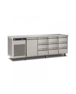 Foster EcoPro G2 koelwerkbank met 1 deur en 9 lades