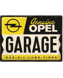 Genuine opel garage reclamebord