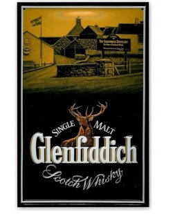 Glenfiddich single malt reclamebord