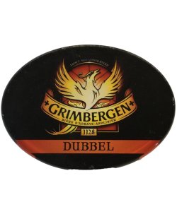 Occasion - Ovale taplens Grimbergen dubbel plat