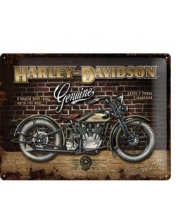 Harley-davidson reclamebord genuine 