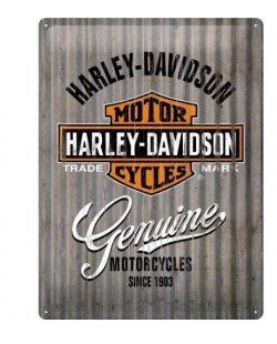 Harley-davidson reclamebord genuine motorcycles