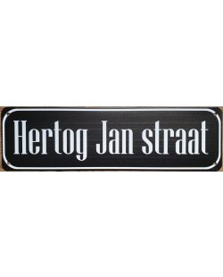 Hertog Jan straat reclamebord