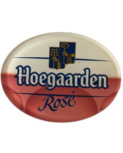 Occasion - Ovale taplens Hoegaarden Rosé plat