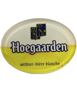 Occasion - Ovale taplens Hoegaarden witbier plat