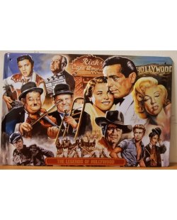 Hollywood legends reclamebord
