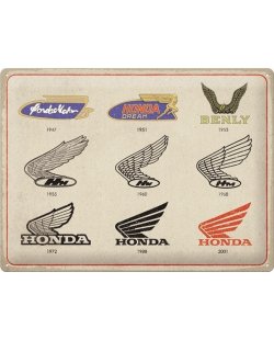 Honda logo's reclamebord