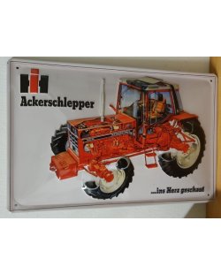 International ackerschlepper 1056XL reclamebord