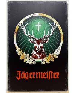 Jagermeister zwart-groen reclamebord