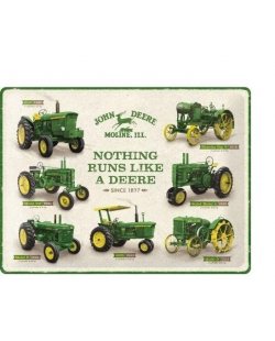 John Deere reclamebord Nothing runs like a deere