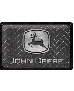 John deere reclamebord zwart