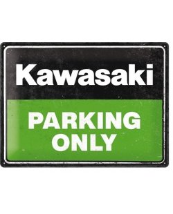 Kawasaki Parking only reclamebord