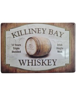 Killiney Bay Whiskey reclamebord