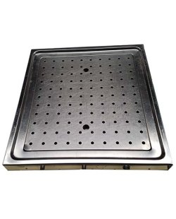 Occasion -Glazenblad 55x50 cm met afvoer
