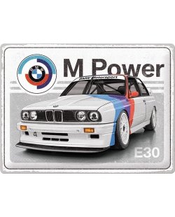 BMW E30 M power reclamebord