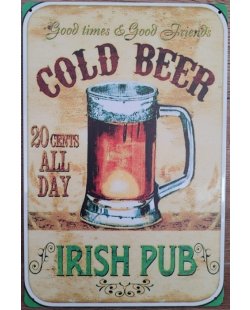 Irish pub reclamebord