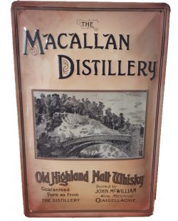 Macallan distillery reclamebord