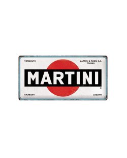 Martini reclamebord relief